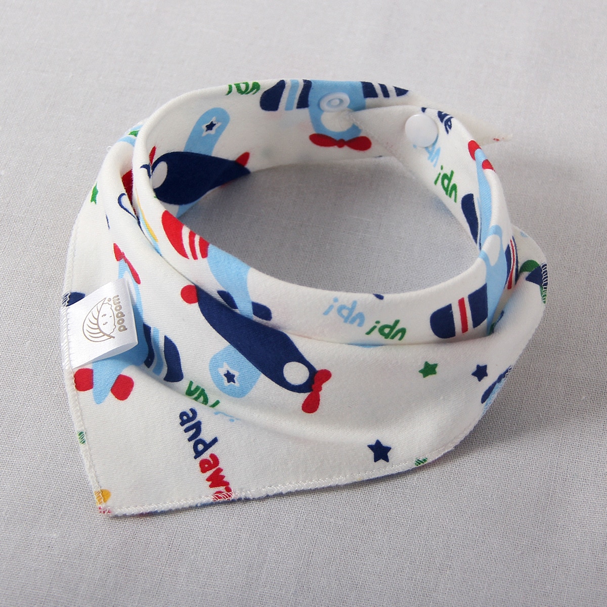 Baby Bibs Cotton Triangle Double Layers Cotton